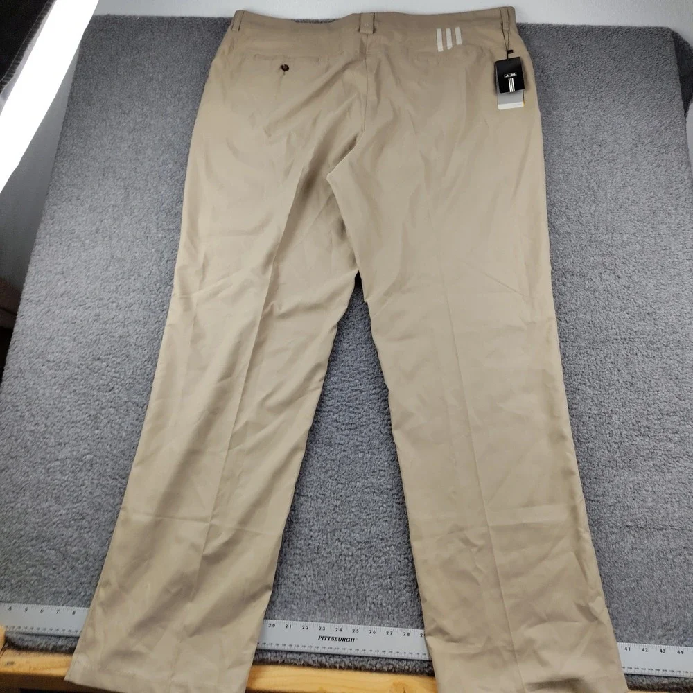Adidas Golf Pants Mens 46x38 Climalite Stretch Khaki Preppy NWT